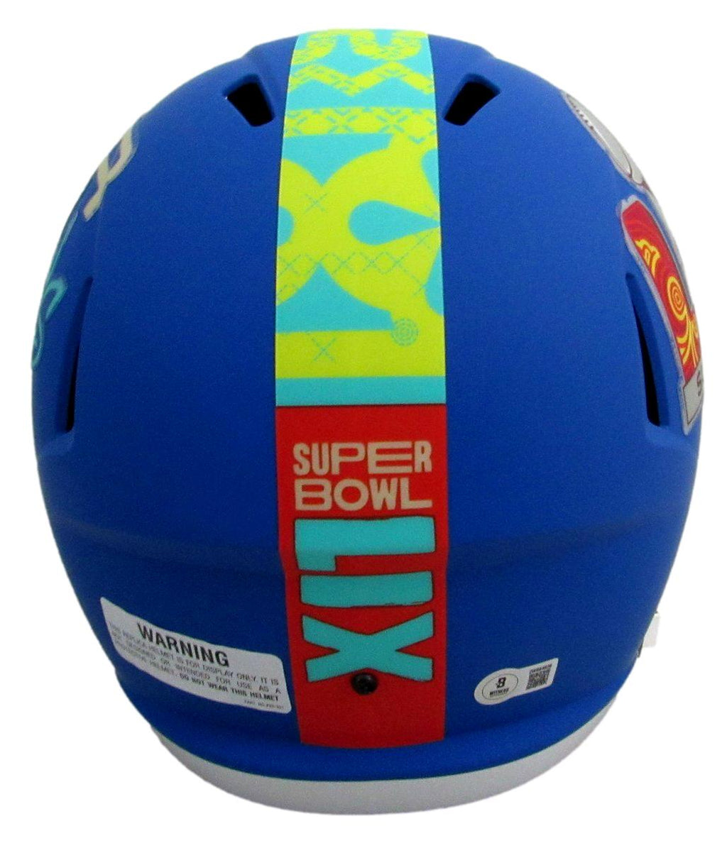 Brandon Graham Signed/Auto SB 59 Full Size Replica Helmet Eagles Beckett 193645