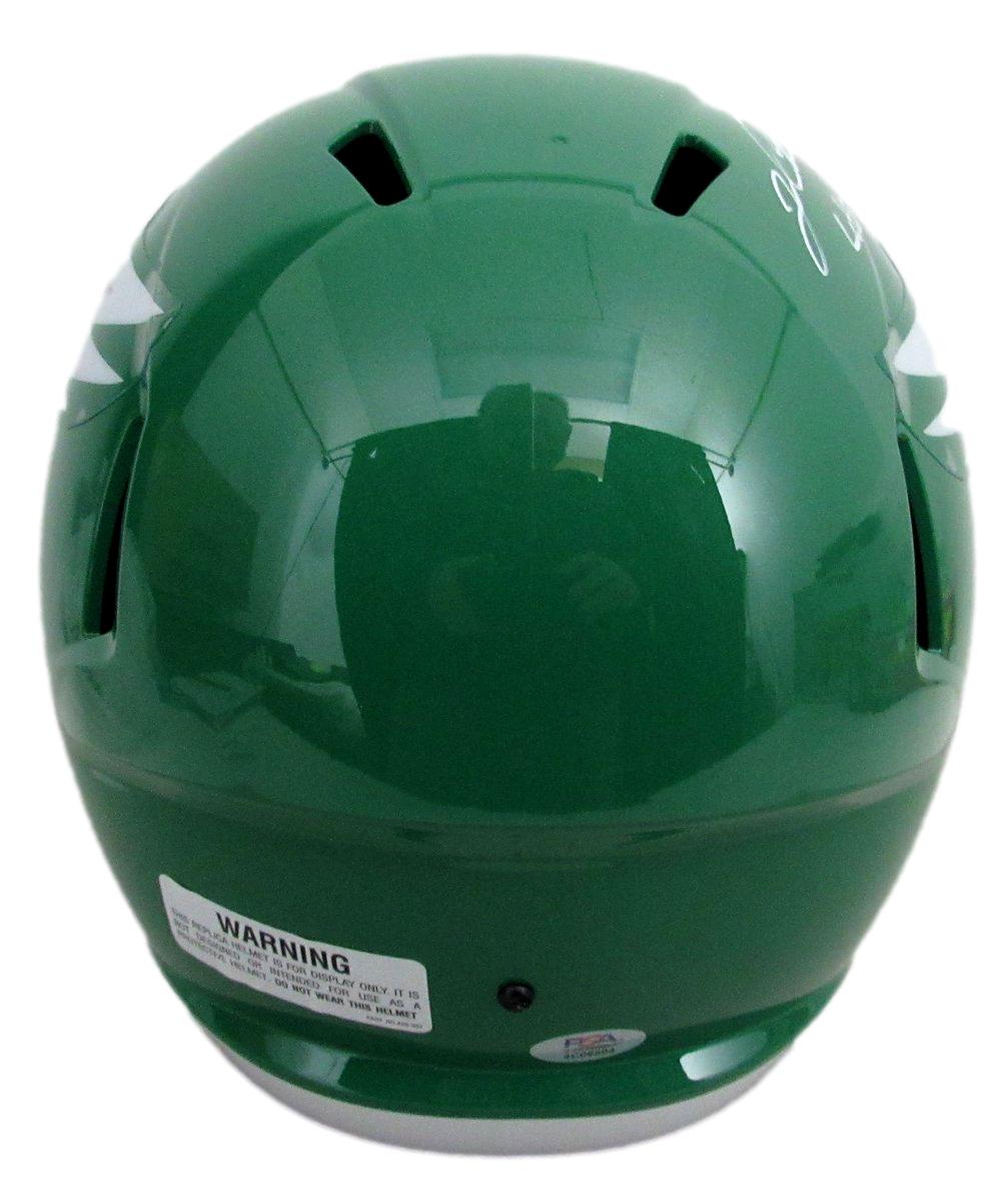 Jalen Carter Signed/Inscr Kelly Full Size Replica Helmet Eagles PSA/DNA 193661