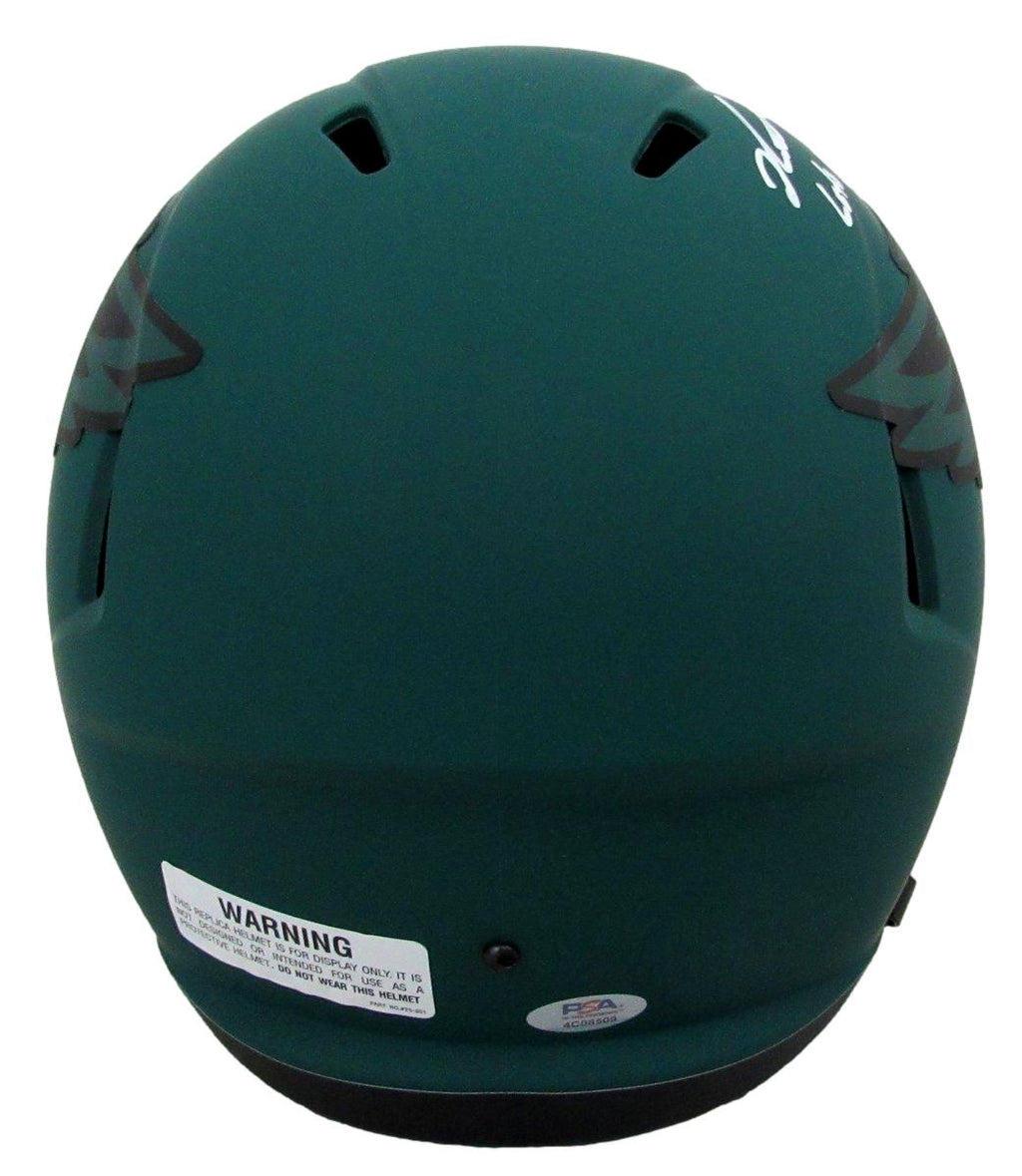 Jalen Carter Signed/Inscr Rave Full Size Replica Helmet Eagles PSA/DNA 193663