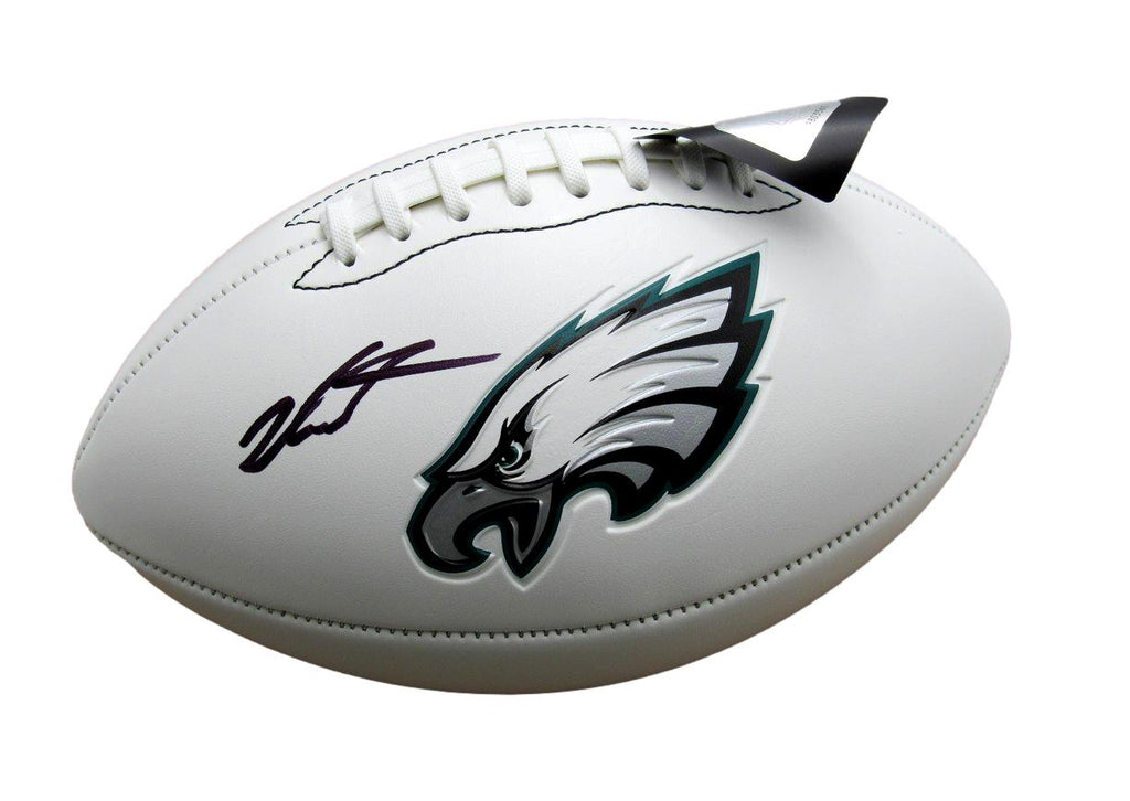 Jalen Carter Signed/Autographed White Eagles Logo Football PSA/DNA 193670