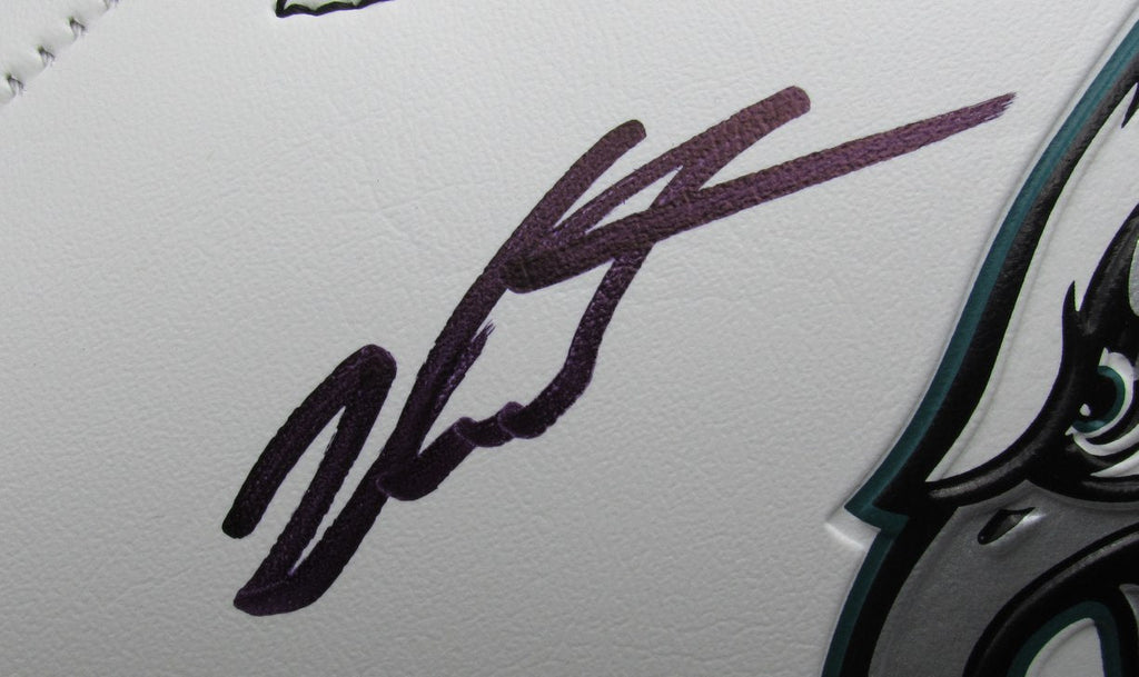 Jalen Carter Signed/Autographed White Eagles Logo Football PSA/DNA 193670