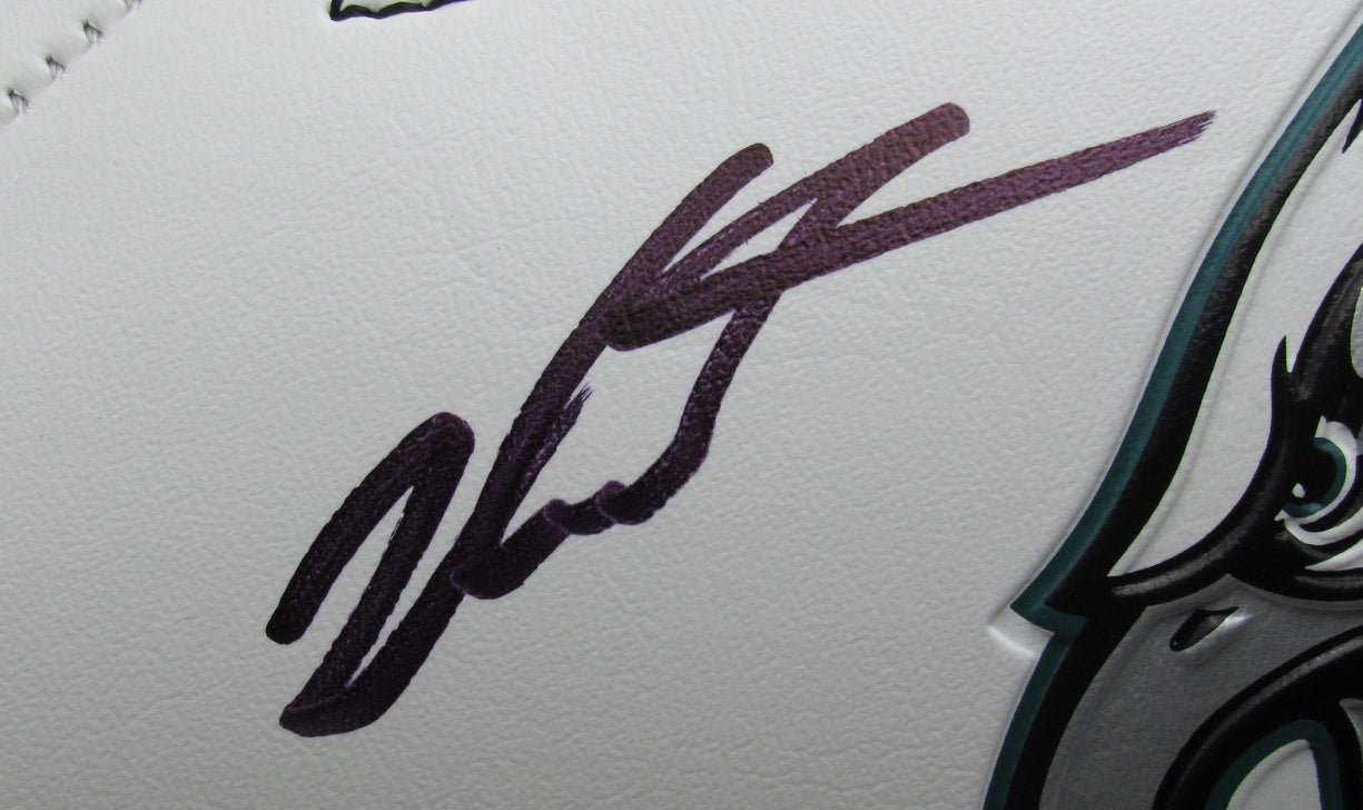 Jalen Carter Signed/Autographed White Eagles Logo Football PSA/DNA 193670