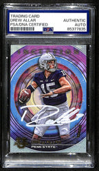 Drew Allar Penn State Signed 2022 Bowman U Inception RC Card #79 PSA/DNA 193569