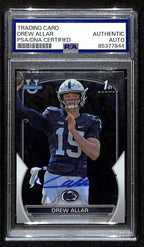 Drew Allar Penn State Signed 2022 Bowman U Chrome RC Card #59 PSA/DNA 193577