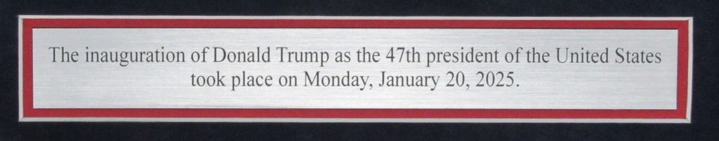 Donald Trump Inauguration New York Post January 21, 2025 Newspaper  Framed 93519