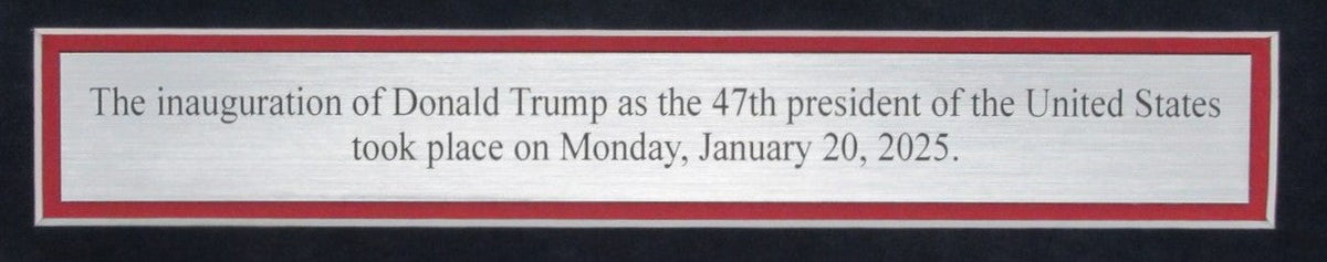 Donald Trump Inauguration New York Post January 21, 2025 Newspaper  Framed 93519