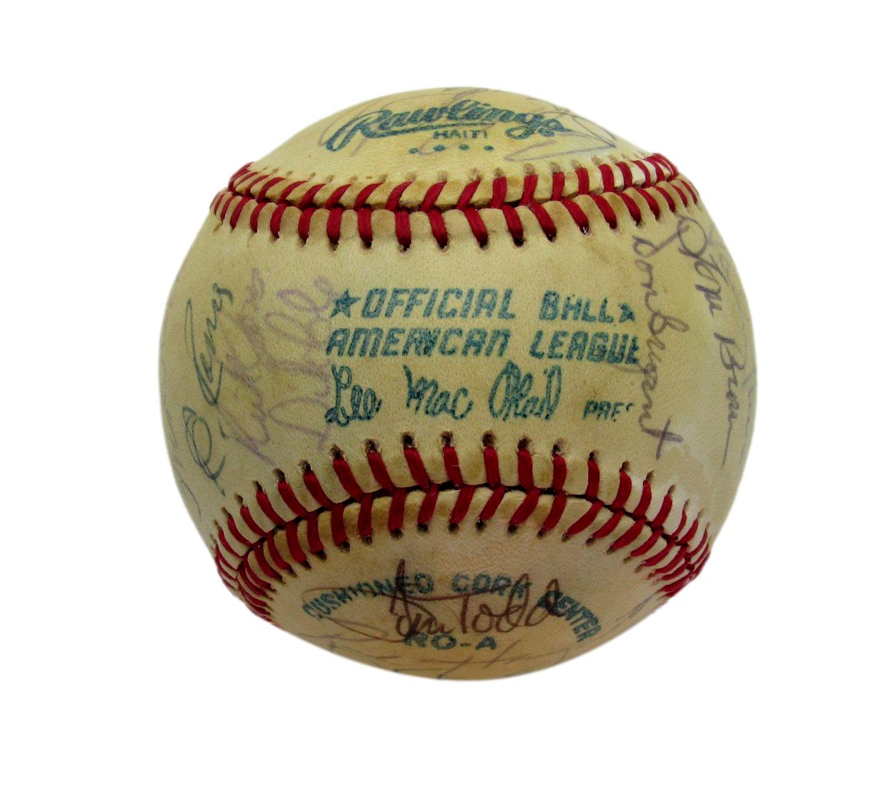 1978 Seattle Mariners Team Signed OAL Baseball (28)  Pinson Roberts 193605