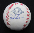 David Dellucci Signed/Auto OML Yankees 100th Anniversary Baseball JSA 186638
