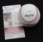 David Dellucci Signed/Auto OML Yankees 100th Anniversary Baseball JSA 186638