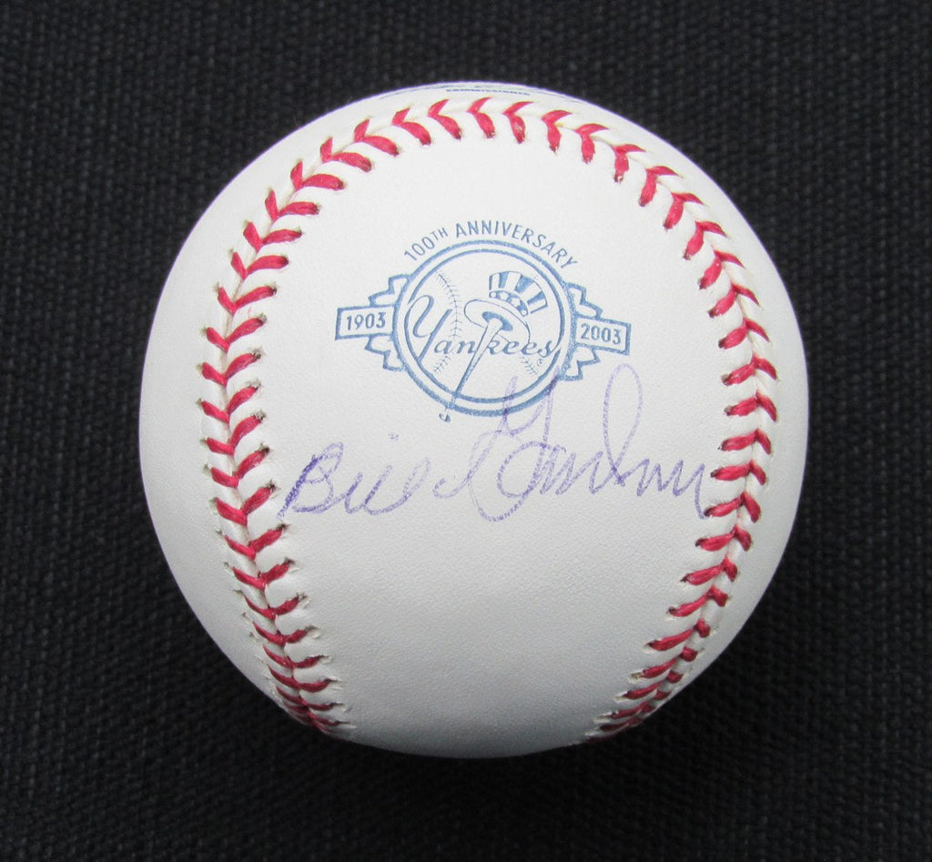 Billy Gardner Signed/Auto OML Yankees 100th Anniversary Baseball JSA 186648