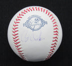 Brian Fisher Signed/Auto OML Yankees 100th Anniversary Baseball JSA 186678