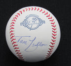 Tom Lollar Signed/Auto OML Yankees 100th Anniversary Baseball MAB 187107
