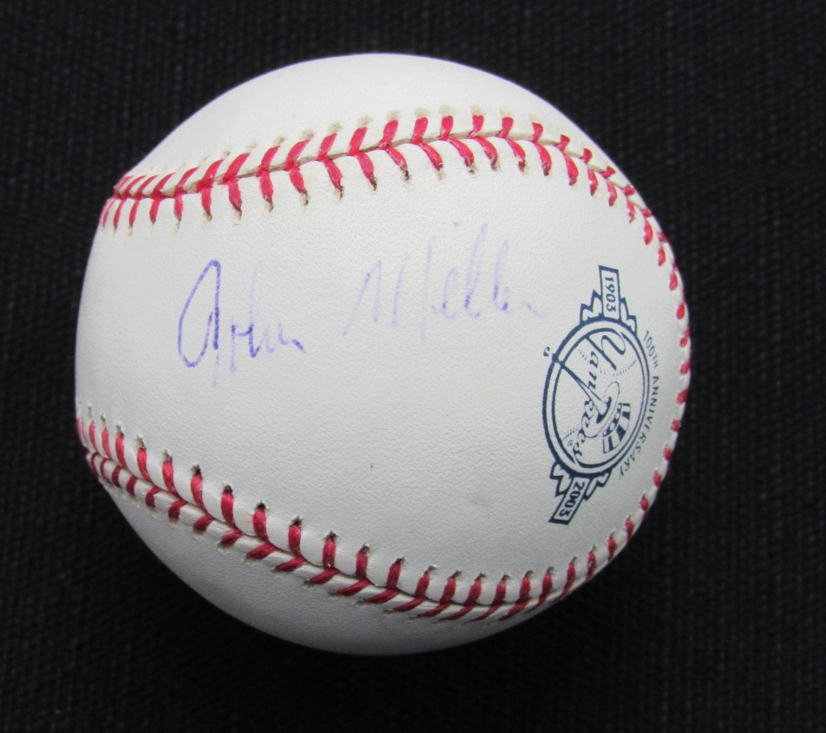 John Miller Signed/Autographed New York Yankees 100th OML Baseball JSA 186851