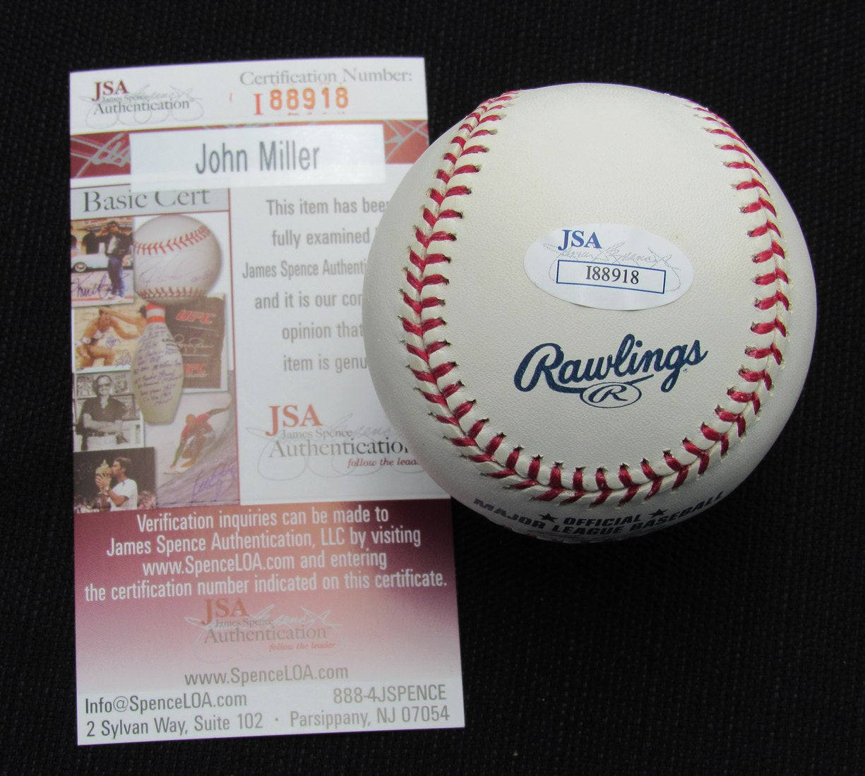 John Miller Signed/Autographed New York Yankees 100th OML Baseball JSA 186851