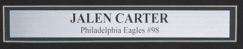 Jalen Carter Signed/Auto 16x20 Photo Philadelphia Eagles Framed PSA/DNA 193918