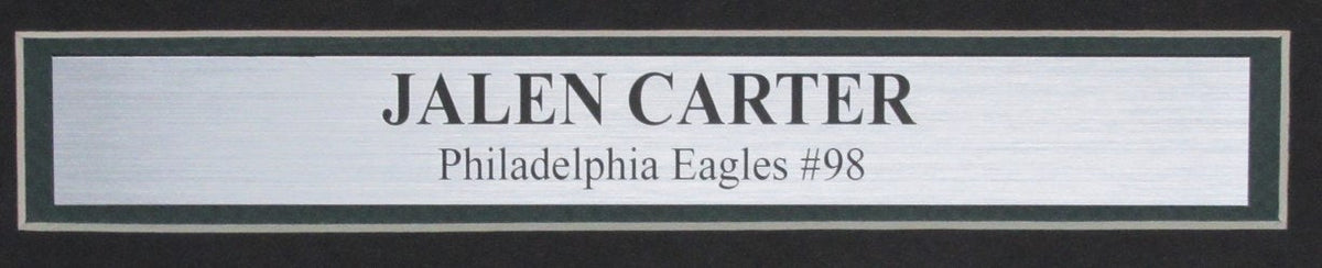 Jalen Carter Signed/Auto 16x20 Photo Philadelphia Eagles Framed PSA/DNA 193918