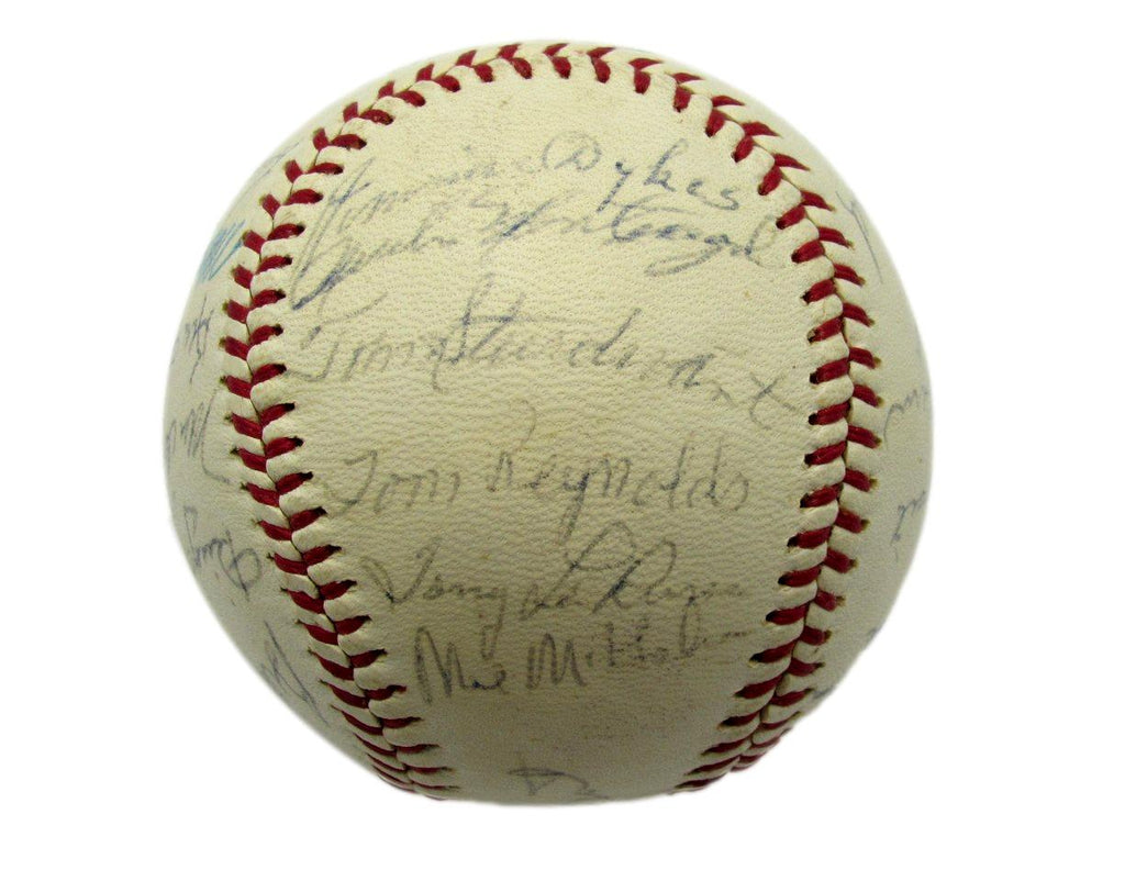 1963 Kansas City Athletics Team Signed OAL Baseball (28) La Russa HOF 193601