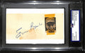Ernie Banks HOF Signed/Auto Cut on 3x5 Index Card Chicago Cubs PSA/DNA 194174