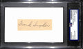 Frank Snyder Signed/Auto Cut on 3x5 Index Card New York Giants PSA/DNA 194166