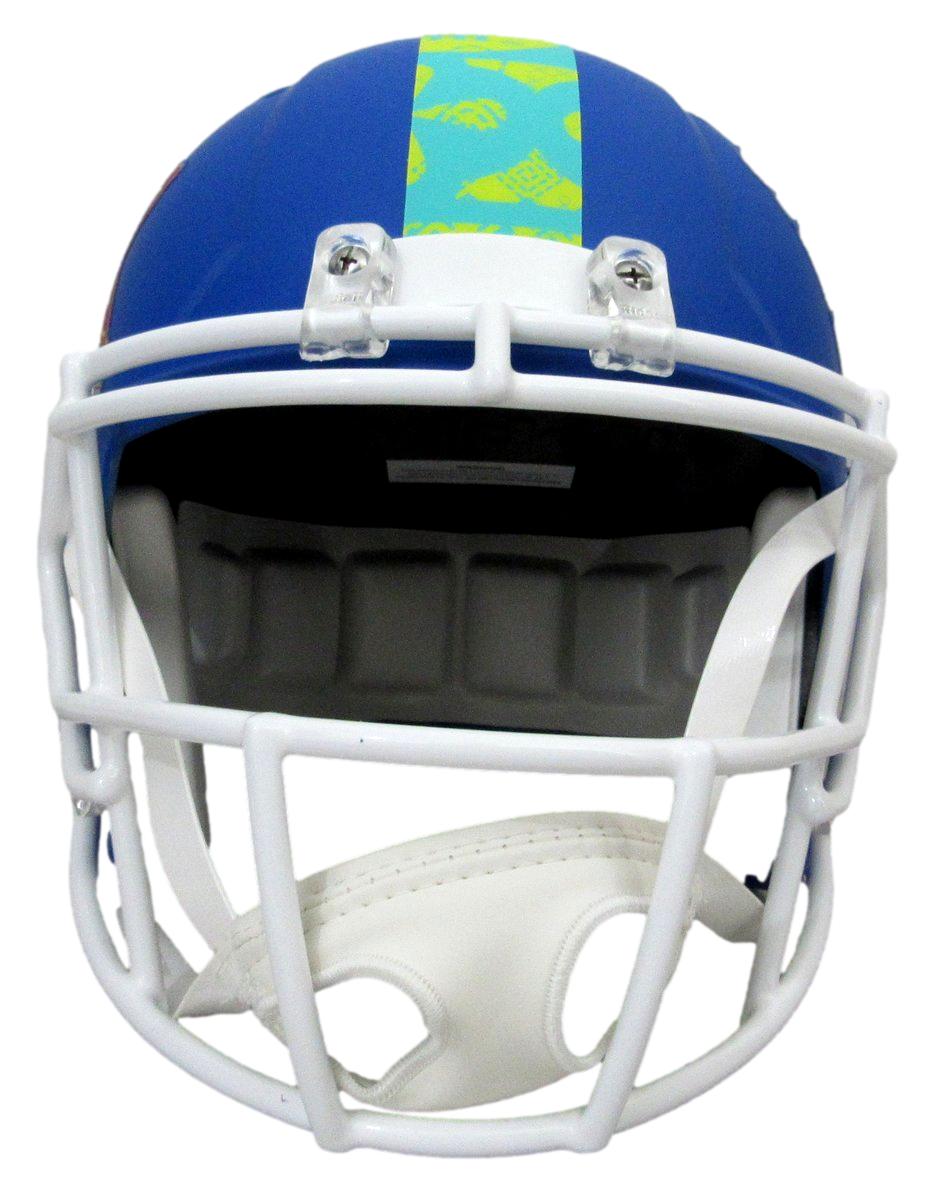 Lane Johnson Signed/Auto SB 59 Full Size Replica Helmet Eagles PSA/DNA 193550