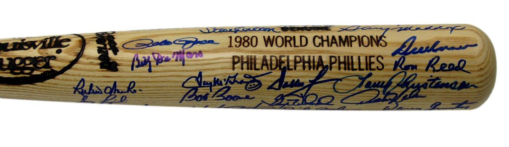1980 Phillies Team-Signed (30) Louisville Slugger Baseball Bat PSA/DNA 193955