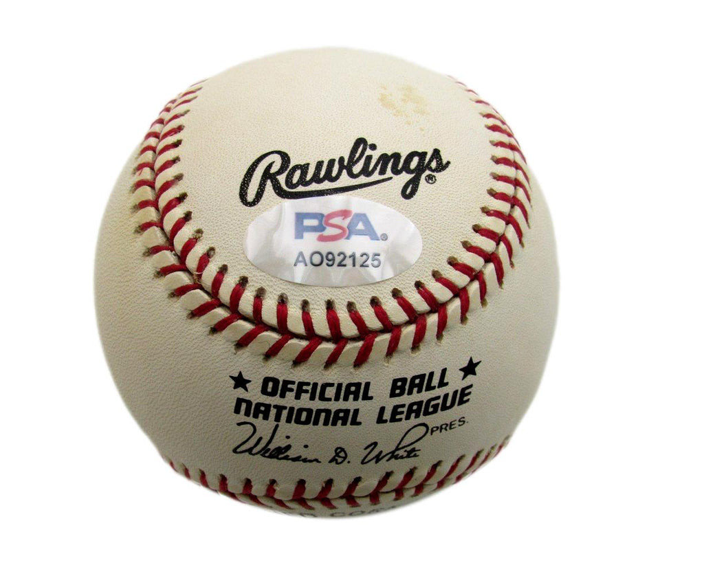 Richie Ashburn HOF Signed/Auto ONL Baseball Philadelphia Phillies PSA/DNA 194371