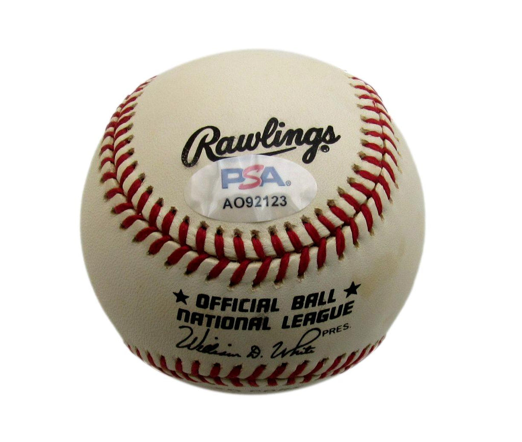 Richie Ashburn HOF Signed/Auto ONL Baseball Philadelphia Phillies PSA/DNA 194372