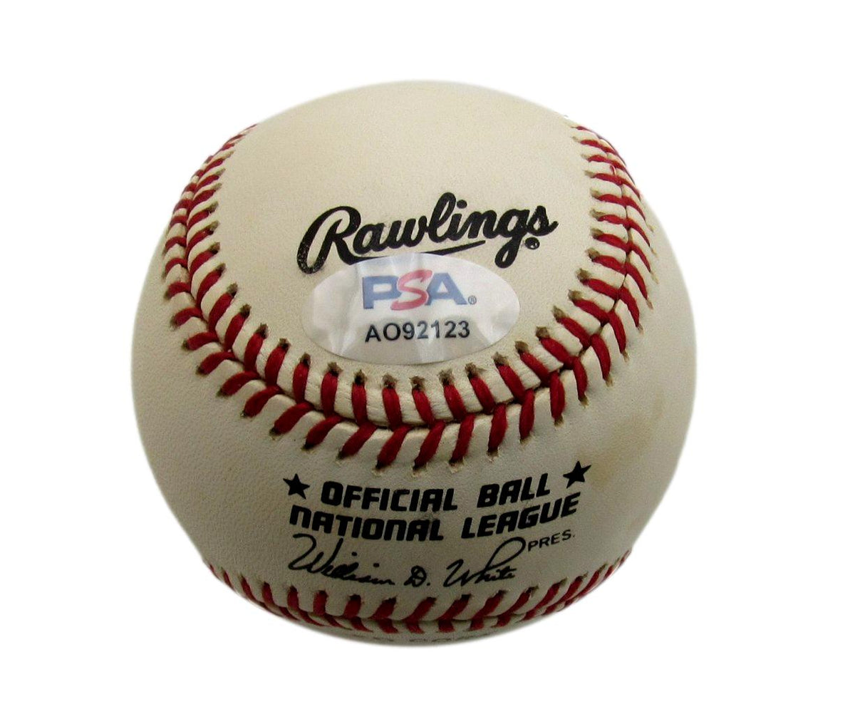 Richie Ashburn HOF Signed/Auto ONL Baseball Philadelphia Phillies PSA/DNA 194372
