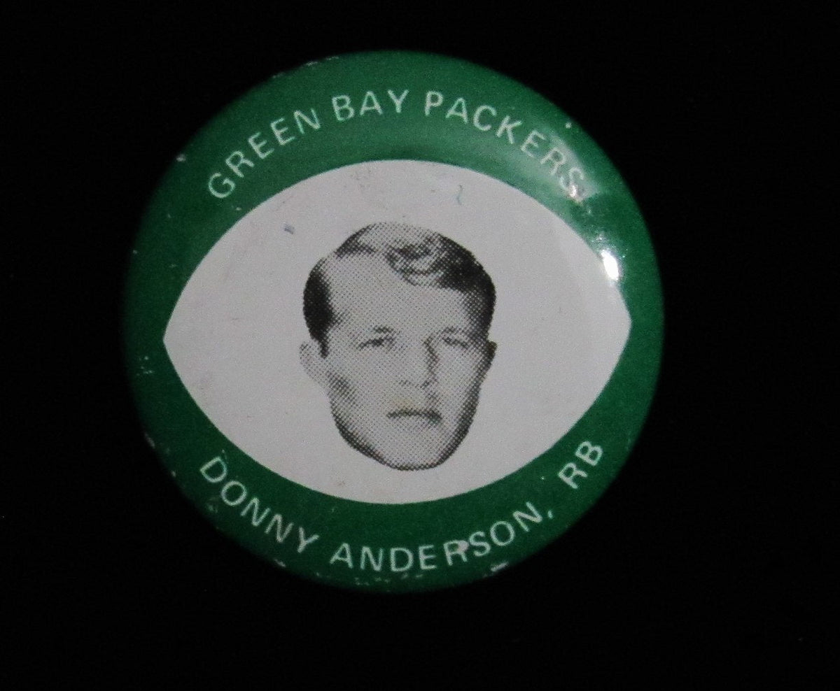 Vintage 1969 Drenks Potato Chips Donny Anderson Pin Green Bay Packers 193875