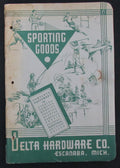 1938 Delta Hardware Company Sporting Goods Catalog w/ Color Flies 193477