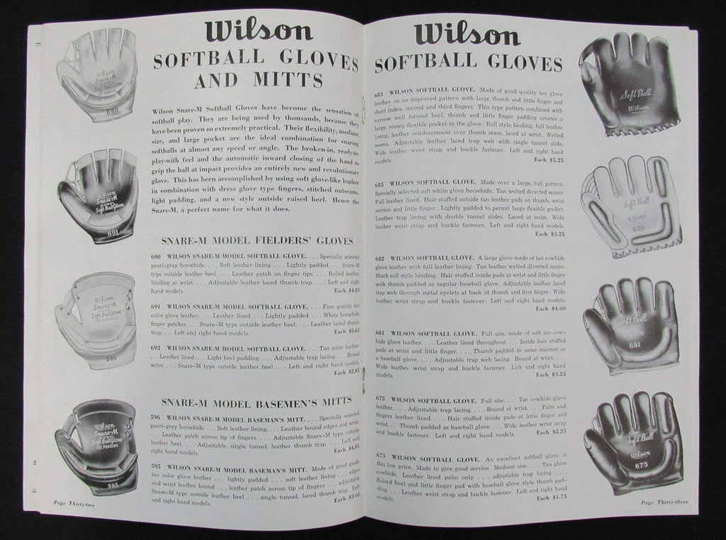 1941 Wilson Spring & Summer Sports Equipment Catalog 193499