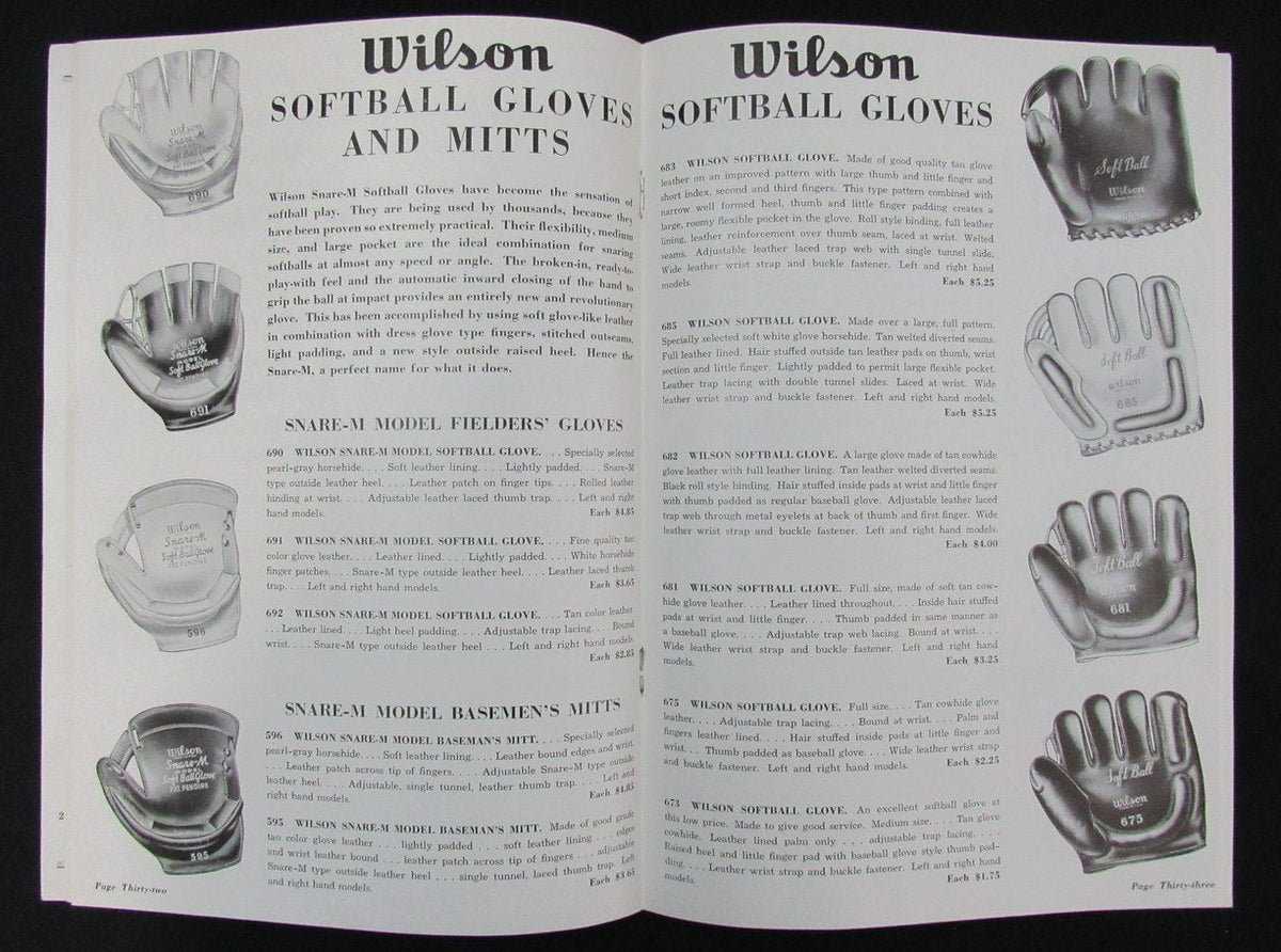 1941 Wilson Spring & Summer Sports Equipment Catalog 193499