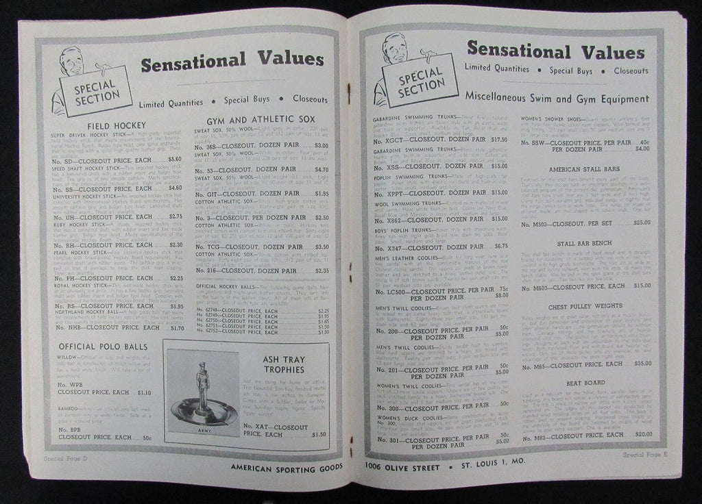 1948 American Sporting Goods Physical Fitness/Athletic Equipment Catalog 193509