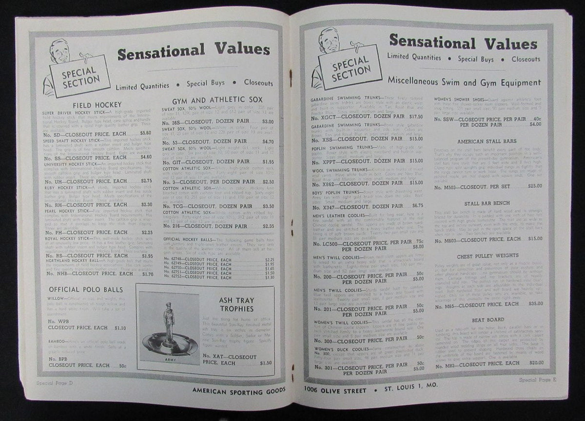 1948 American Sporting Goods Physical Fitness/Athletic Equipment Catalog 193509