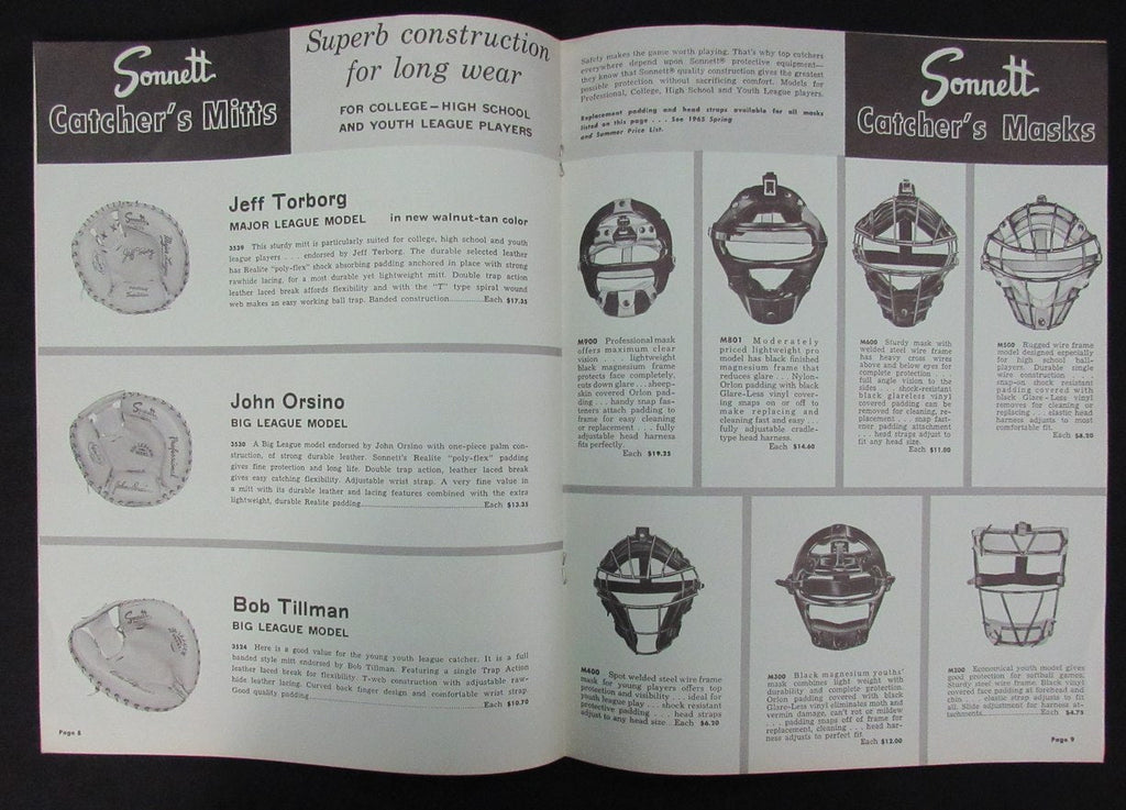 1966 Sonnett Full Year Four Season Athletic Equipment Guide 193511
