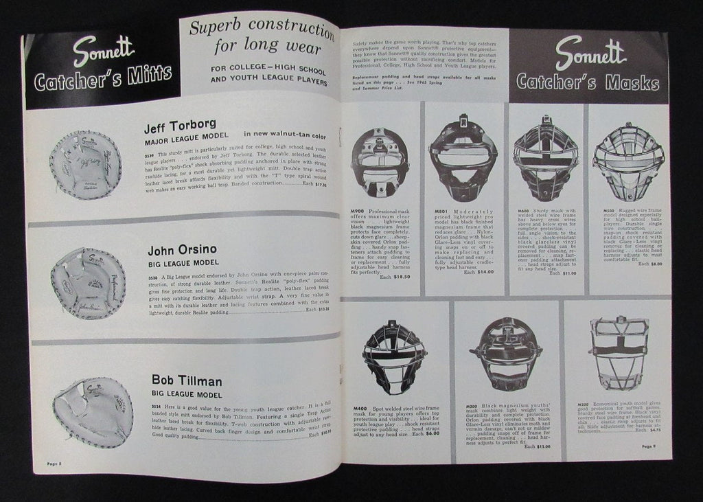 1965 Sonnett Full Year Four Season Athletic Equipment Guide 193513