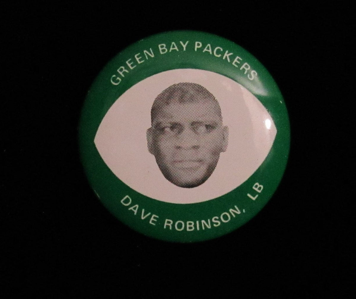 Vintage 1969 Drenks Potato Chips Dave Robinson Pin Green Bay Packers 193882