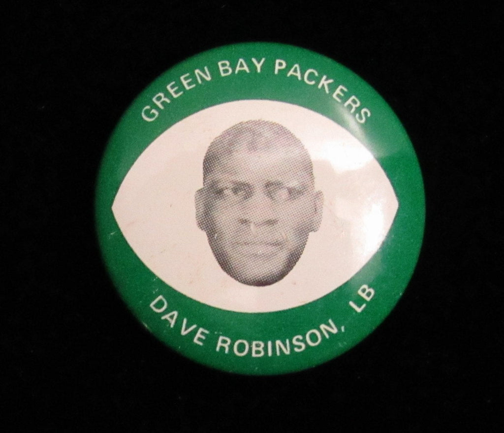 Vintage 1969 Drenks Potato Chips Dave Robinson Pin Green Bay Packers 193883