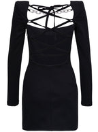 Giuseppe Di Morabito Women Black Jersey Dress With Chain Detail
