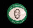 Vintage 1969 Drenks Potato Chips Elijah Pitts Pin Green Bay Packers 193885