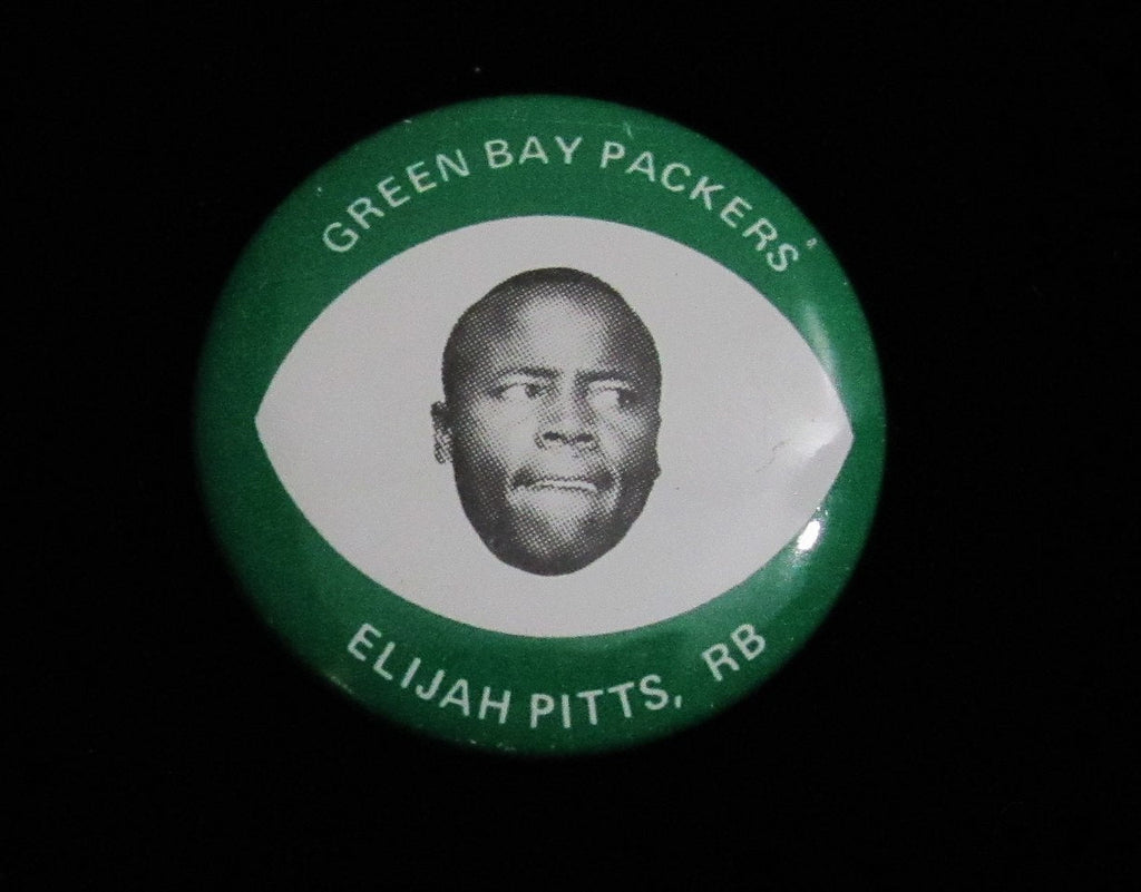 Vintage 1969 Drenks Potato Chips Elijah Pitts Pin Green Bay Packers 193886