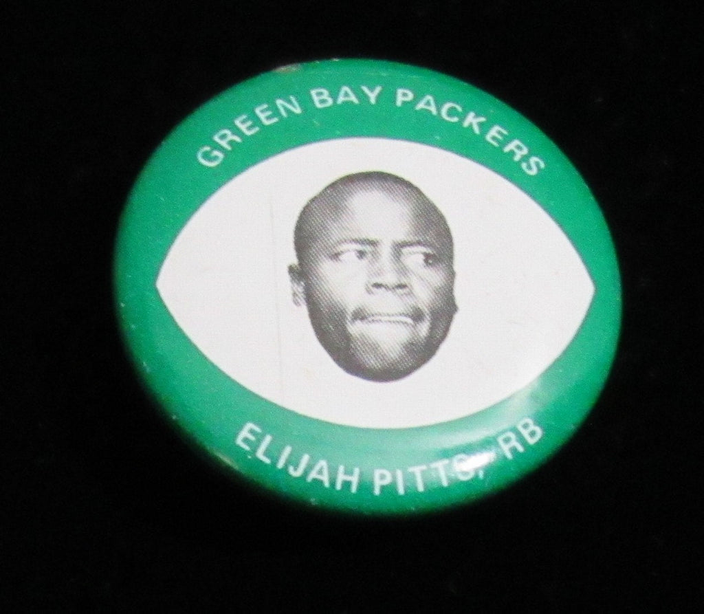 Vintage 1969 Drenks Potato Chips Elijah Pitts Pin Green Bay Packers 193887