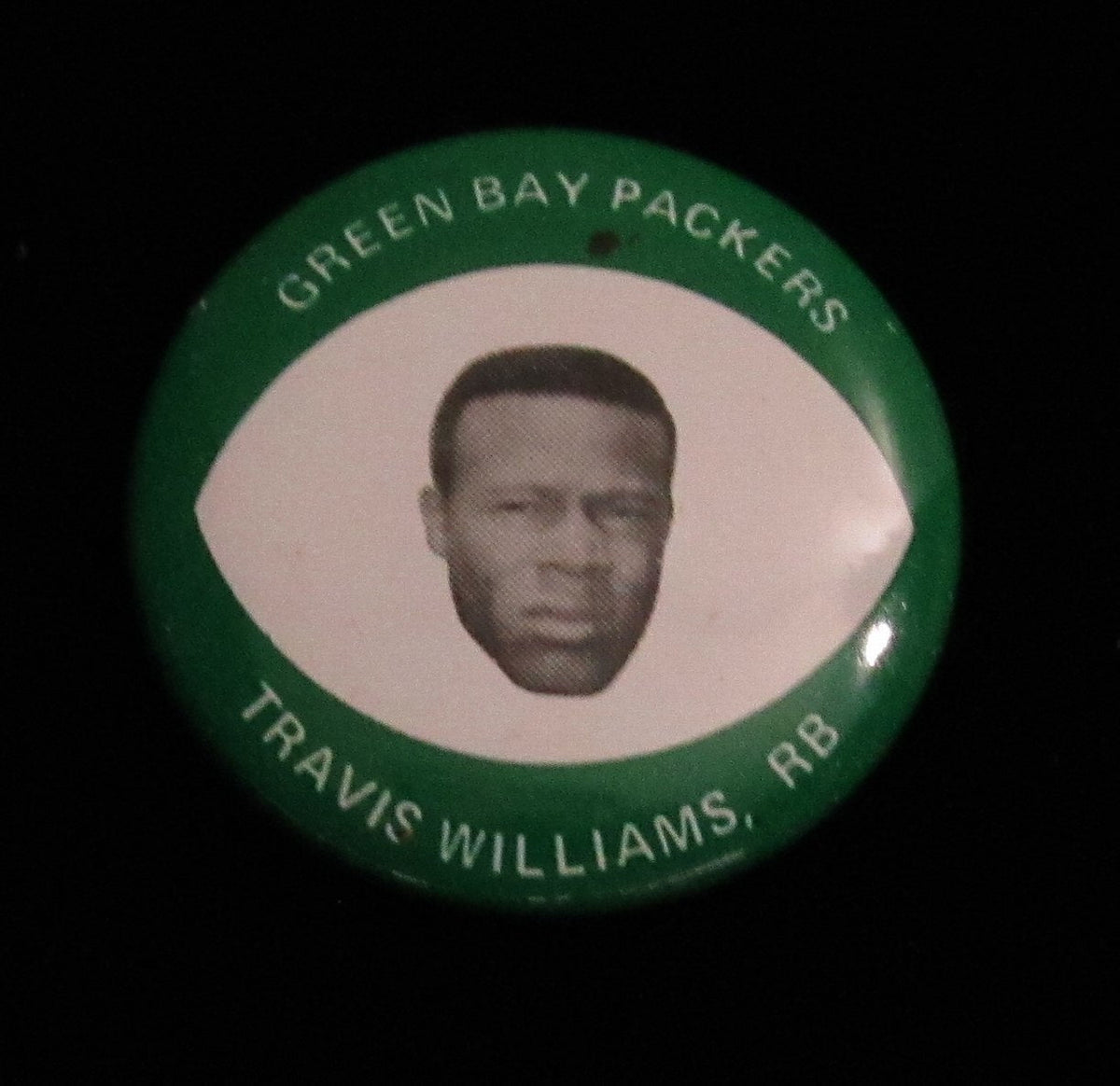 Vintage 1969 Drenks Potato Chips Travis Williams Pin Green Bay Packers 193892