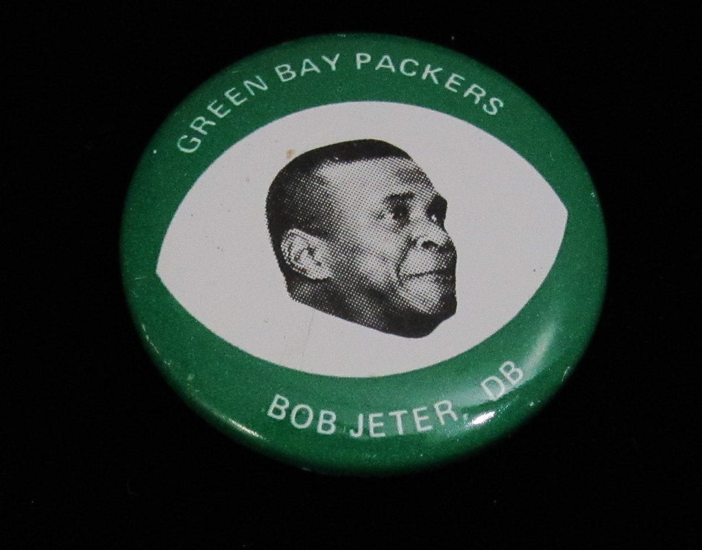 Vintage 1969 Drenks Potato Chips Bob Jeter Pin Green Bay Packers 193896