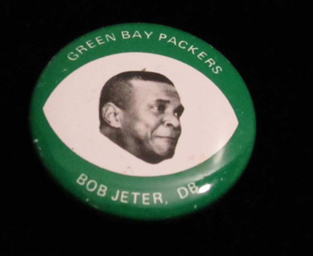 Vintage 1969 Drenks Potato Chips Bob Jeter Pin Green Bay Packers 193898