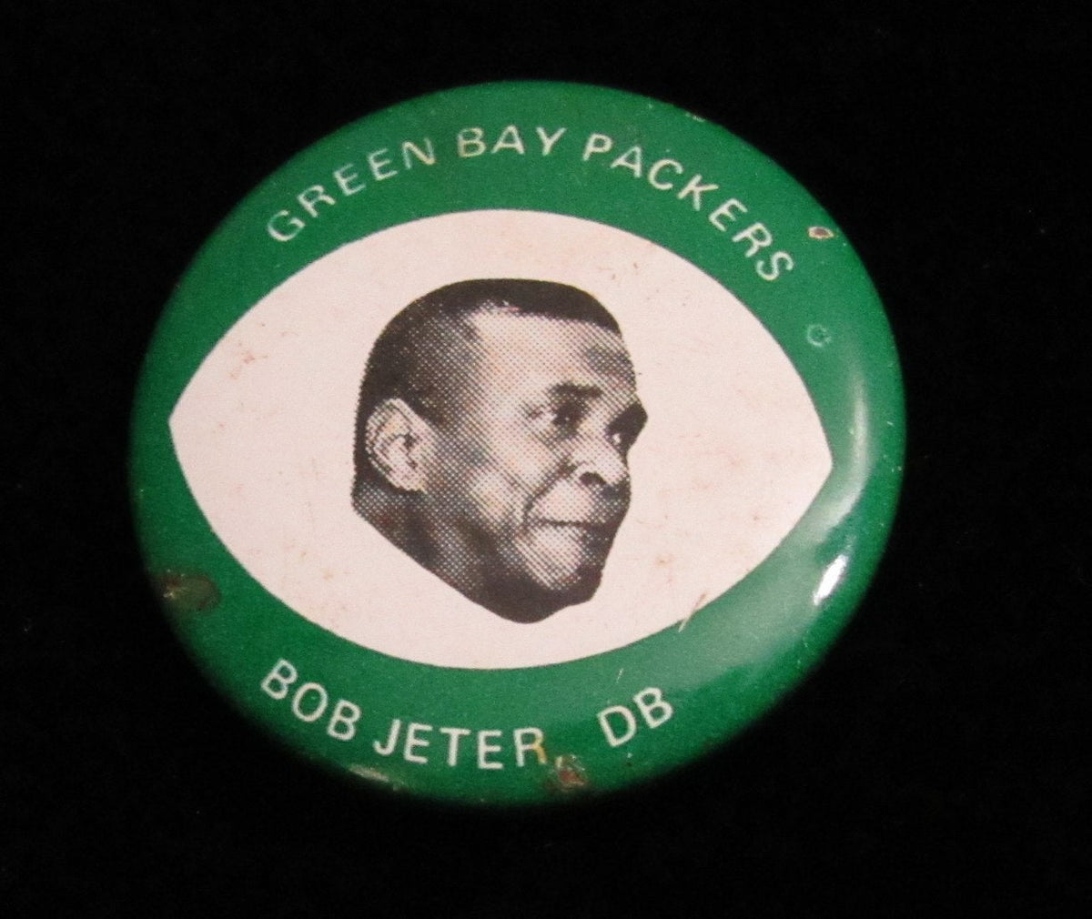 Vintage 1969 Drenks Potato Chips Bob Jeter Pin Green Bay Packers 193899