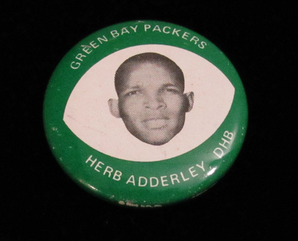 Vintage 1969 Drenks Potato Chips Herb Adderley Pin Green Bay Packers 193900