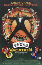 Chevy Chase Signed/Auto 11x17 Movie Poster "Vegas Vacation" Beckett 194002