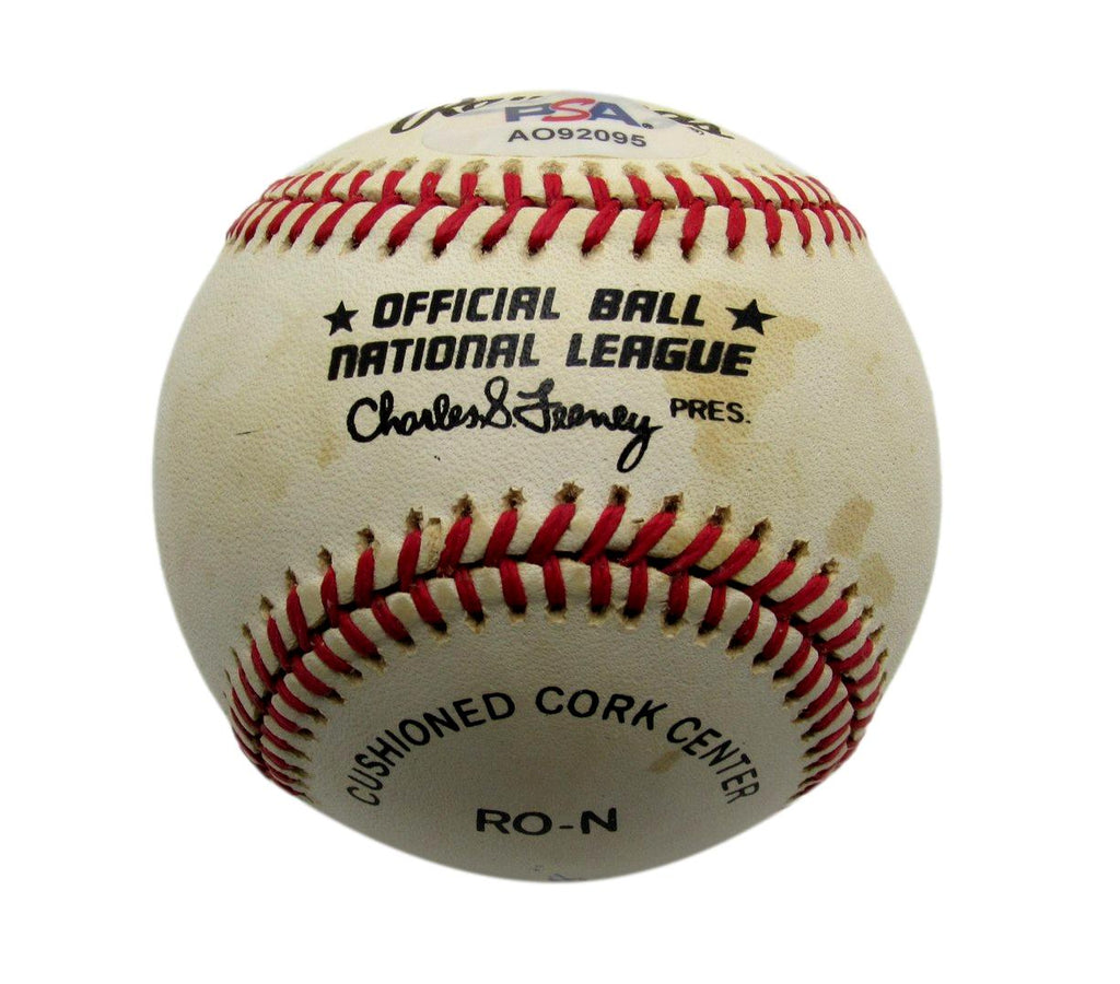 Tommy Holmes Signed/Inscribed ONL Baseball Boston Braves PSA/DNA 194407