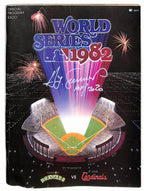 Ted Simmons HOF Signed/Auto 1982 World Series Program Brewers JSA 194957